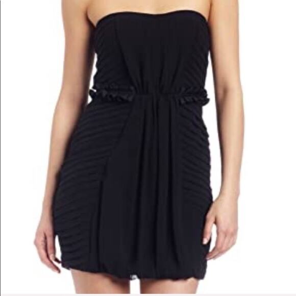 BCBGeneration Black Multi Pleat Dress - Picture 1 of 9